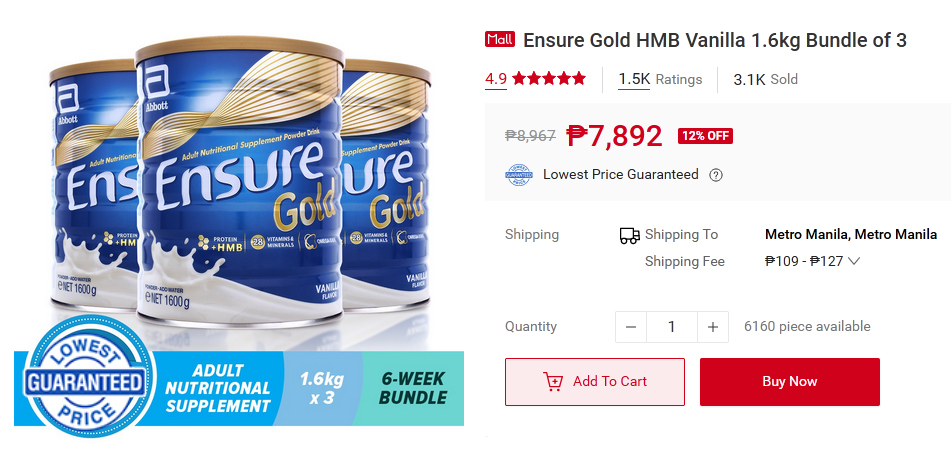 Ensure Gold with HMB gives your parents the strength to enjoy what matters – Shop now on the Abbott store on Shopee
