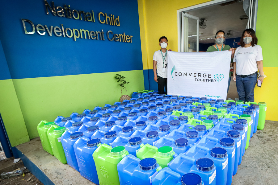 Converge provides food, connectivity to Taal evacuees