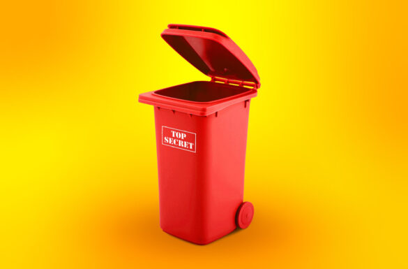 Getting rid of company garbage? Think before you toss them out!