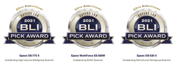 Epson SEA Printer and Scanners Win BLI Summer 2021 Pick Awards