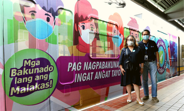 LRMC launches LRT-1 Ingat Angat Bakuna Lahat themed train