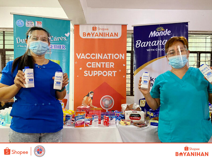 Shopee and Taguig LGU Provide Care Packages to Support Vaccination Efforts