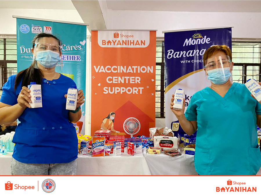 Shopee and Taguig LGU Provide Care Packages to Support Vaccination Efforts