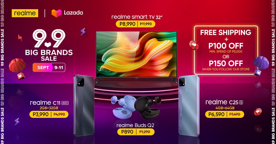realme kicks off ‘Ber’ months with festive discounts of up to 50% off at Lazada, Shopee 9.9 Sale
