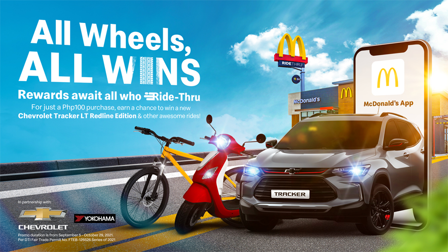 Rides of all kinds and sizes can get a chance to win brand new wheels through McDonald’s All Wheels, All Wins Promo!