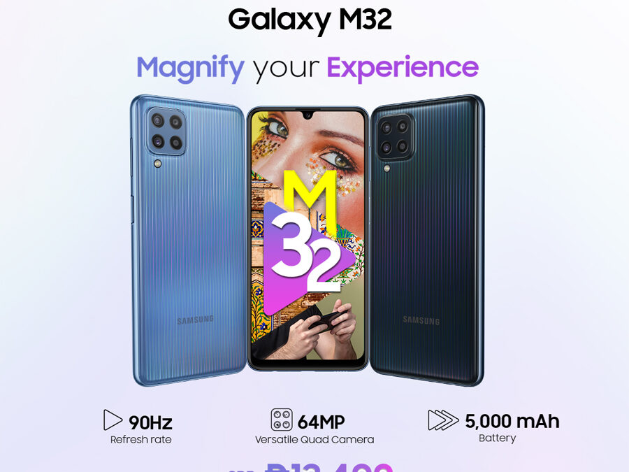 Celebrate wins and magnify experiences with the new SAMSUNG Galaxy M32 for only PHP 13,490