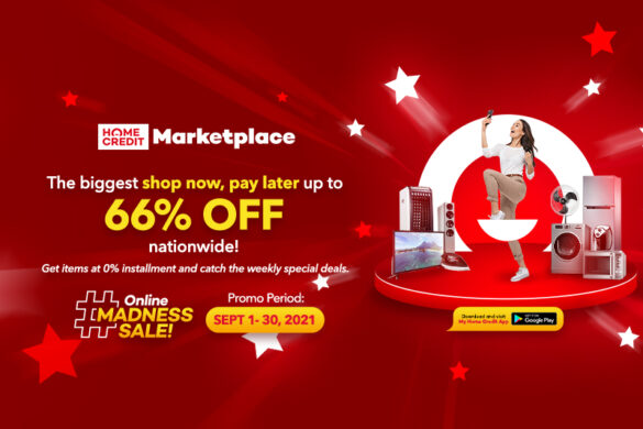 The country’s leading provider of in-store and mobile financial services promises to take your online shopping to the next level with an exciting selection of 0% interest installments and discounts of up to 66% via its first-ever Home Credit Marketplace Online Madness Sale in the My Home Credit app.