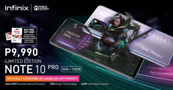 Infinix NOTE 10 Mobile Legends Bang Bang (MLBB) smartphone exclusively available on Lazada on 9.9