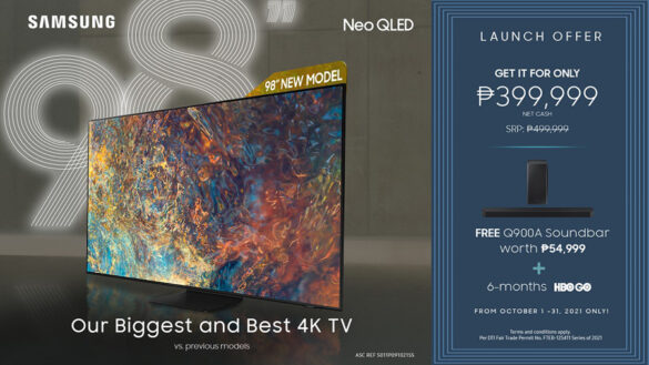 Experience greatness in its biggest form: Samsung 98” Neo QLED available in PH soon