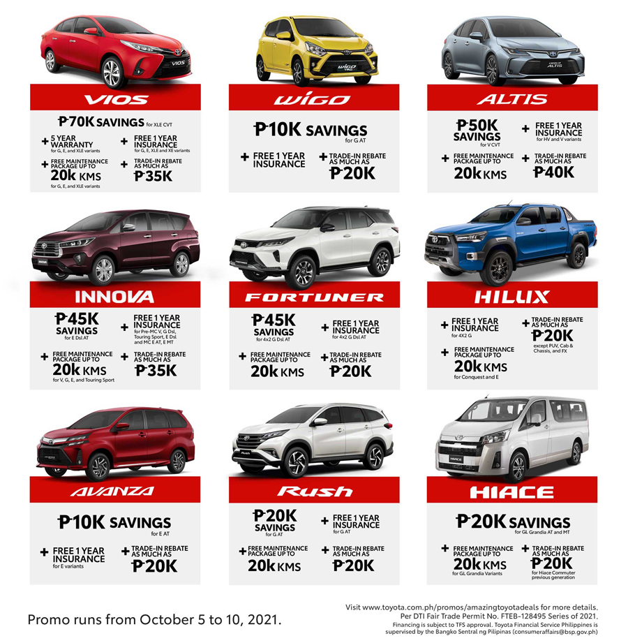 Score awesome perks with 10/10 Amazing Toyota Deals