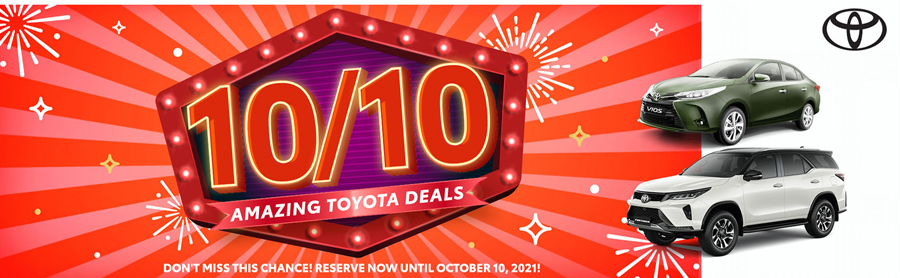 Score awesome perks with 10/10 Amazing Toyota Deals