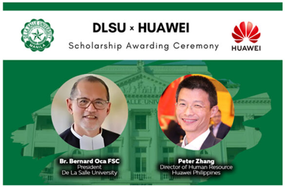 Huawei, a leading global information and communications technology (ICT) solutions provider  and De la Salle University announced the first batch of Huawei Scholars for 2021 thru a virtual ceremony. The three scholars are Patrick Lawrence Simpao, Christian Justin Yu and Christian Michael Tan, all 4th year students of DLSU taking-up BS Information Technology and BS Electronics & Communication Engineering.
