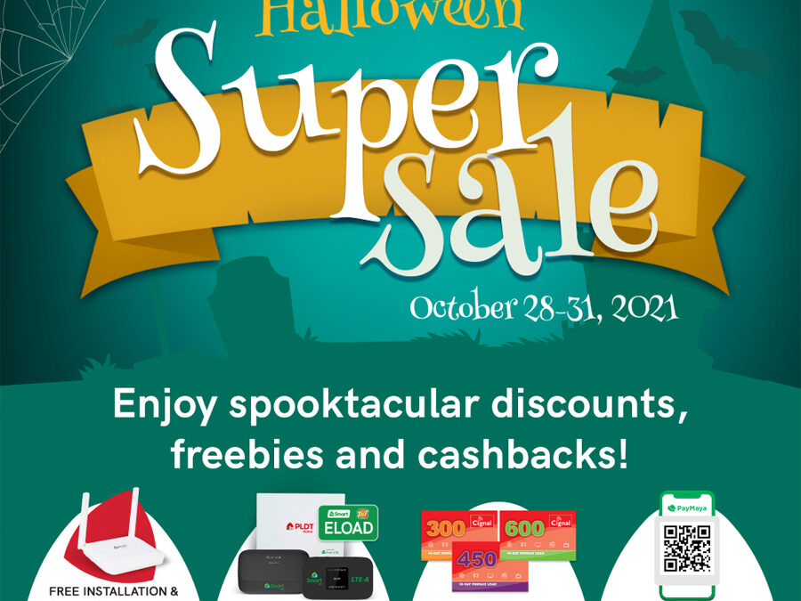PLDT Home, Smart, Cignal, and PayMaya offer deals at The SM Store for Halloween