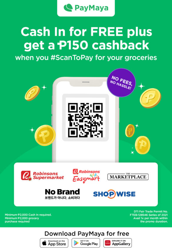 Robinsons Supermarket group offer more ways to cash in to PayMaya for FREE