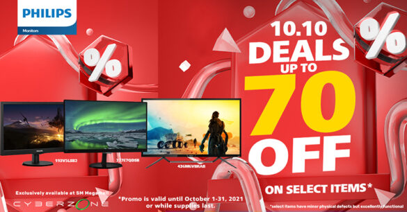 Unlike the usual tech deals in the Cyber Month 2021 Gadget Sale at SM Megamall, Philips Monitors, in collaboration with PCWORX, are holding a rather unique promotion for this event. From October 1 to 31, the leading display brand is offering huge discounts for select monitors with slight physical defects, such as bright and dead pixels.