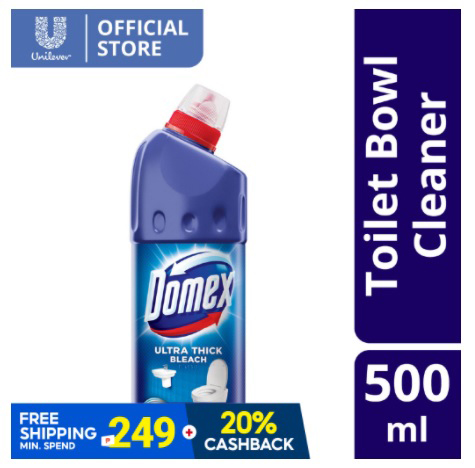 Domex Ultra Thick Bleach Toilet Cleaner Classic 500ML Bottle