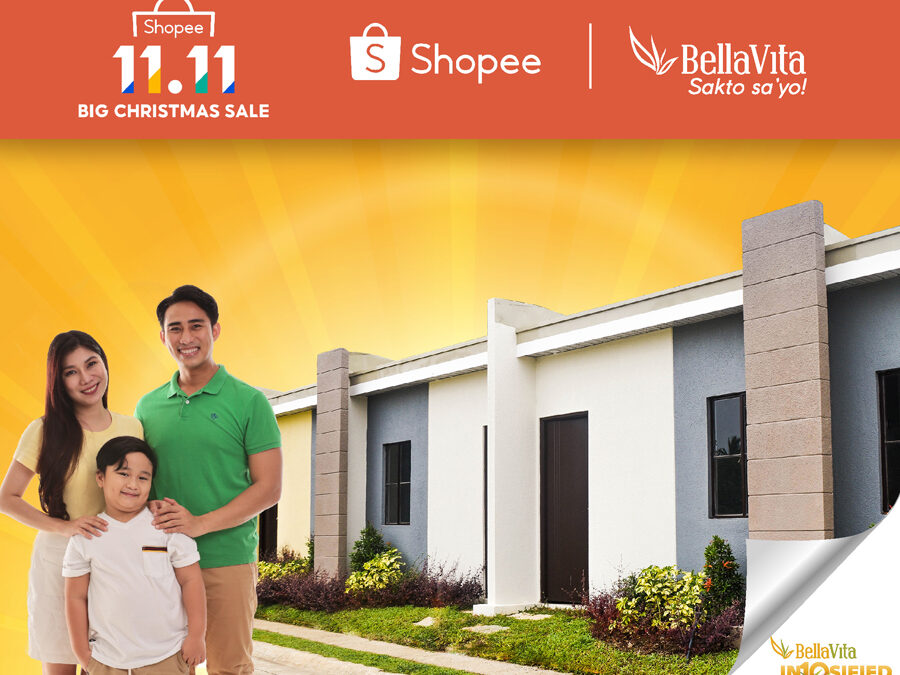 BellaVita is giving away 2 House and Lot units in the Shopee 11.11 Big Christmas Sale TV Special!