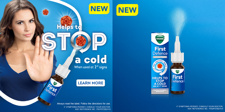 Cough and Cold Expert Vicks Has Launched a Product to Help Stop A Cold In its Tracks When Used at First Signs