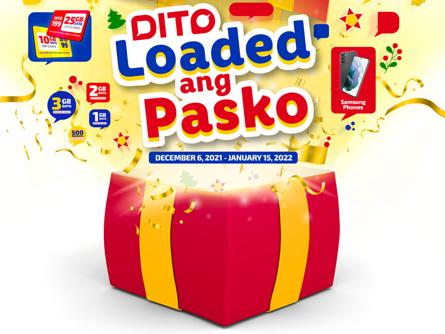 DITO Loaded Ang Pasko: Get a chance to win thousands of prizes daily with DITO’s Holiday promo