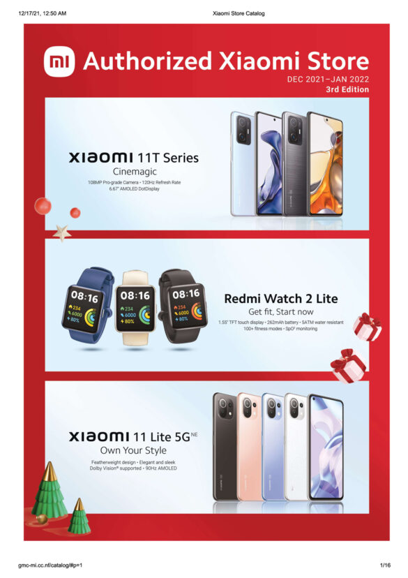 Full Xiaomi Catalog (Dec 2021 - Jan 2022)