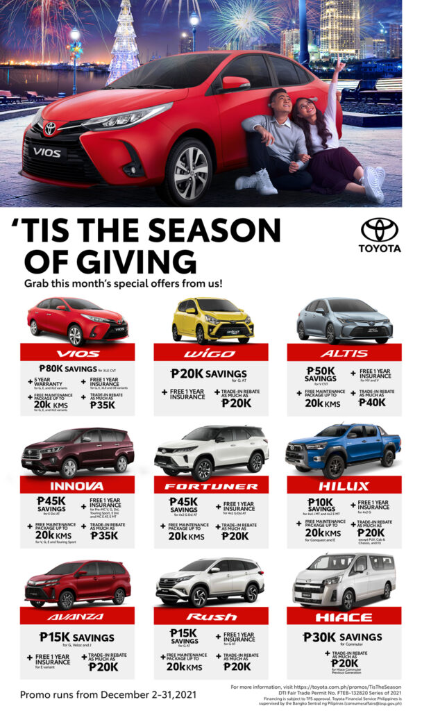 Grant your holiday wish because ‘tis the season of giving with Toyota