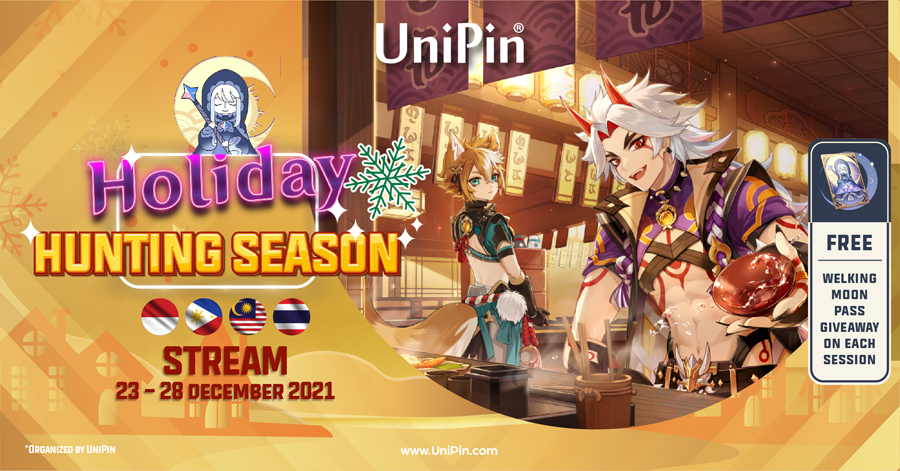 It’s the Holiday Season! Let’s Hunt for the Blessing of The Welkin Moon with UniPin’s KOL!