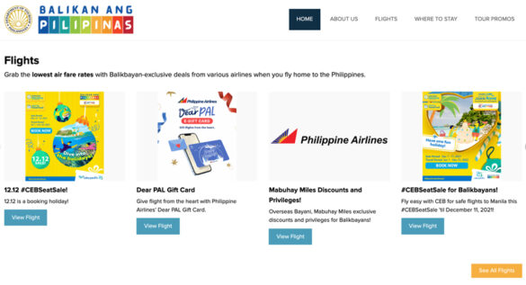 DOT launches website with exclusive travel deals for Balikbayans
