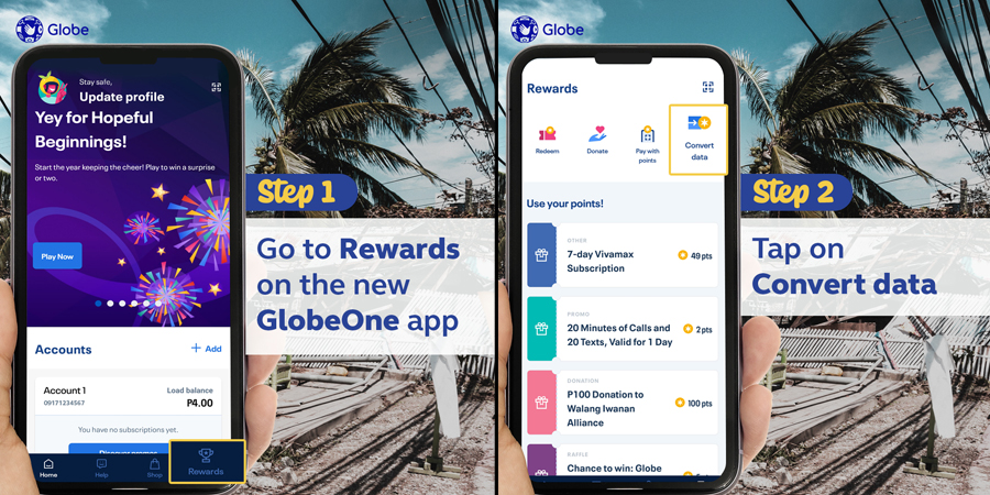 DONATE USING DATA: Globe customers’ unused data can now extend relief to Typhoon Odette victims