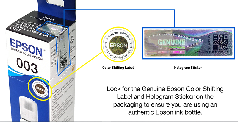 Buy Real and Buy Smart – Epson educates consumers on purchasing Epson Genuine Inks