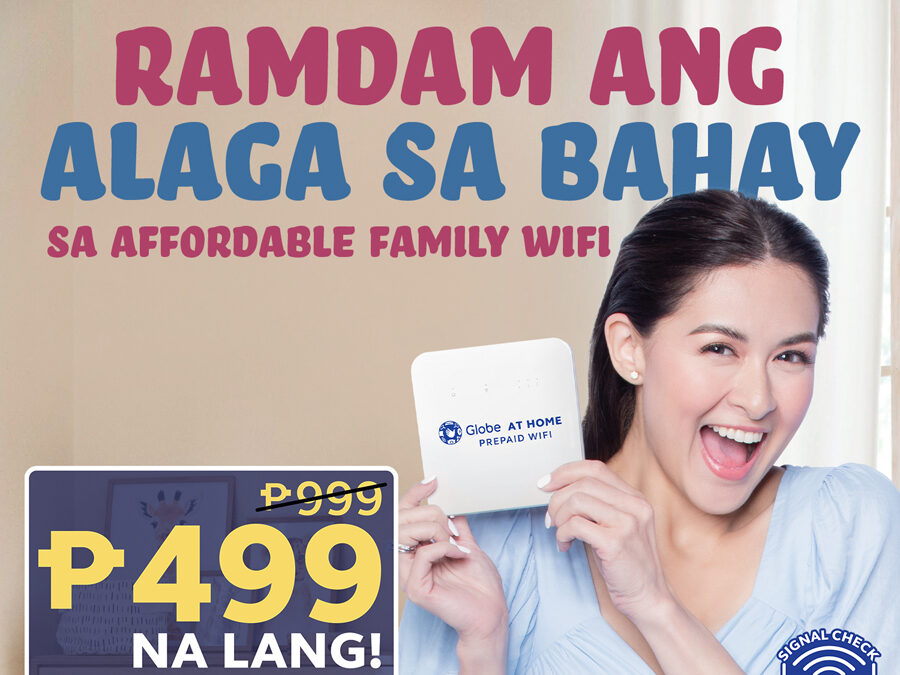Globe At Home Prepaid WiFi Modem now more affordable, perfect for every Filipino family!