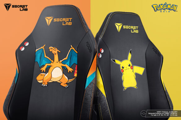 Take a seat with Pikachu and Charizard with the Pokémon Collection by Secretlab
