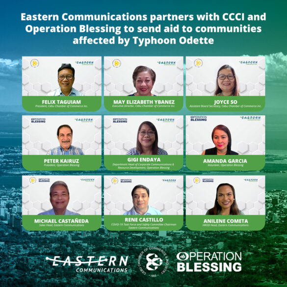 Eastern Communications donates more than half a million to Typhoon Odette victims