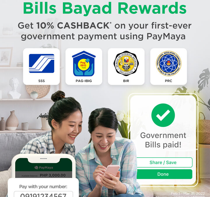 PayMaya makes government payments easier and more rewarding with Bills Bayad Rewards promo