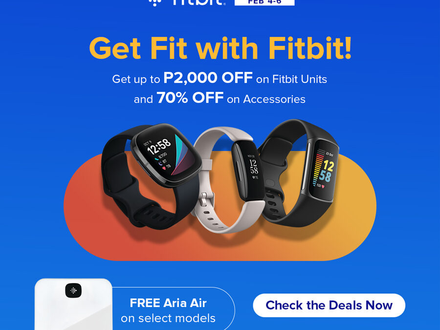 Celebrate Fitbit Shopee Brand Day and get up to 70% OFF on select units and accessories