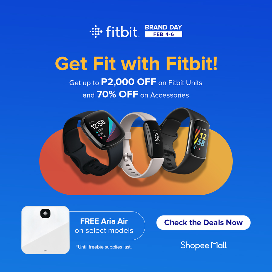 Celebrate Fitbit Shopee Brand Day and get up to 70% OFF on select units ...