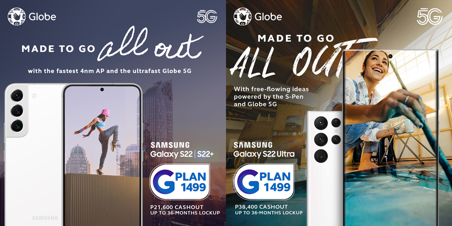 Go all-out with the new Samsung Galaxy S22 Powered by Globe