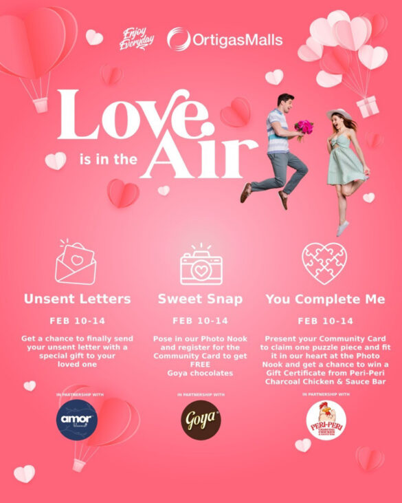 Love is in the air at Ortigas Malls!