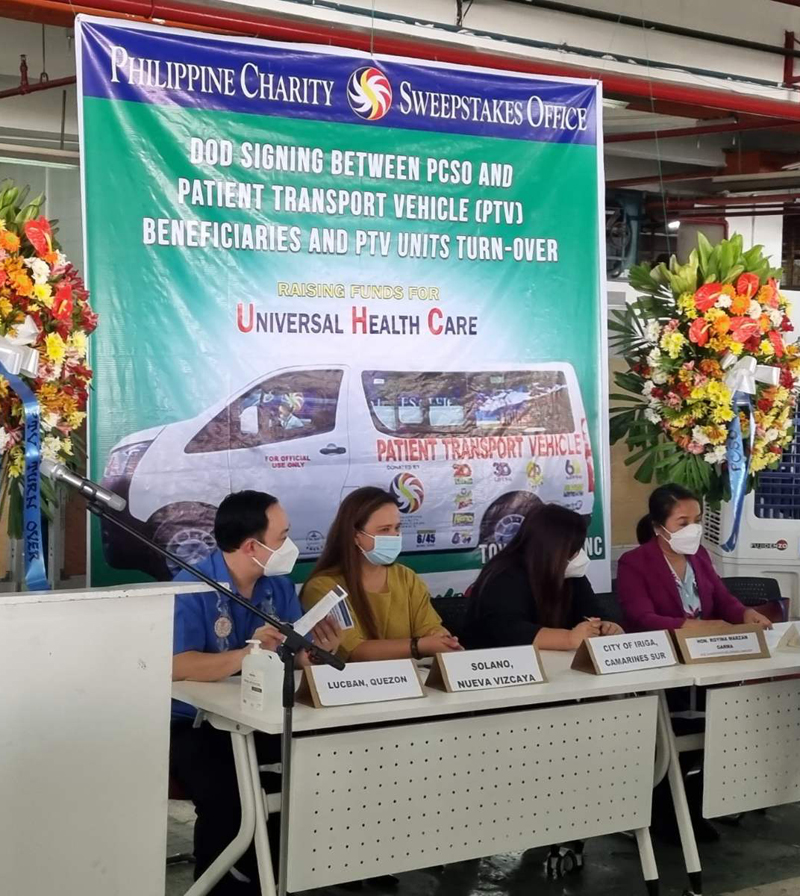 Toyota supplies PCSO’s PTV donations