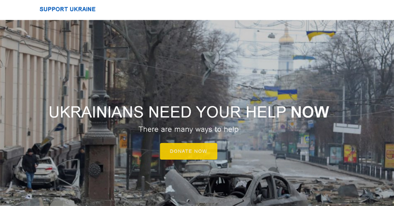 Scammers exploit the Ukrainian conflict to their own advantage