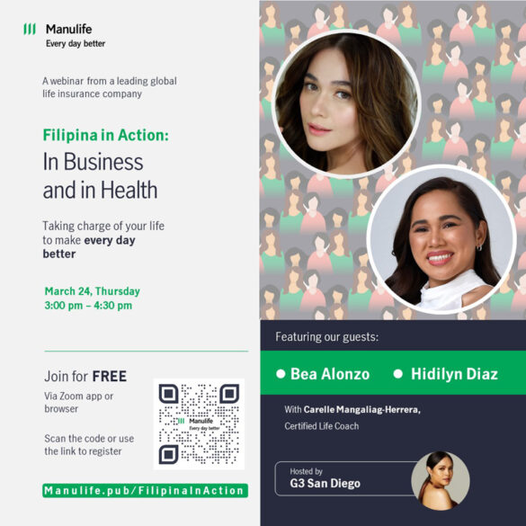 Hidilyn Diaz and Bea Alonzo headline Manulife’s “Filipina In Action” webinar to celebrate International Women’s Month