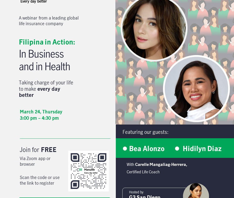 Hidilyn Diaz and Bea Alonzo headline Manulife’s “Filipina In Action” webinar to celebrate International Women’s Month