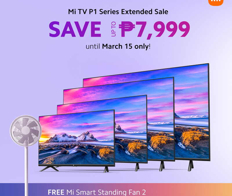 Xiaomi offers big discounts and freebies for their Mi TV P1 Series on Shopee and Lazada