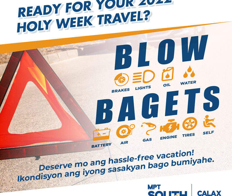 MPT South Reminds Motorists to Prepare Vehicles This Lenten Season