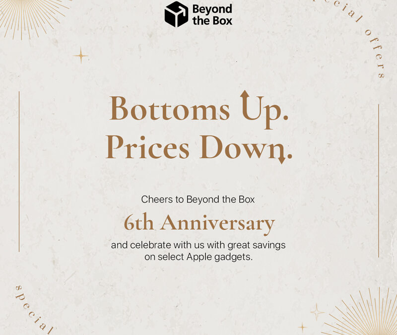 Celebrate Beyond the Box’ Anniversary with great savings on select Apple gadgets.