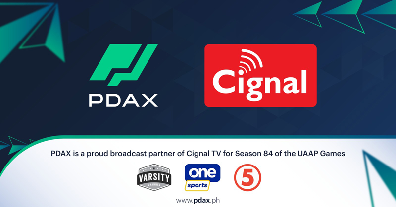 PDAX ties up with CIgnal TV for UAAP Season 84