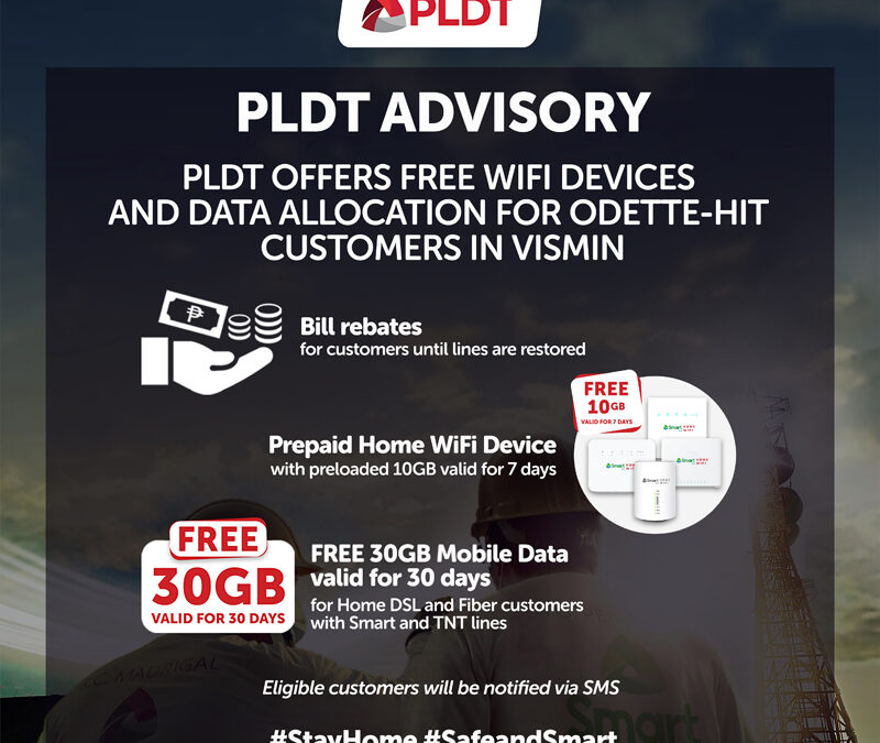 PLDT offers free WiFi devices and data allocation for Odette-hit customers in VisMin