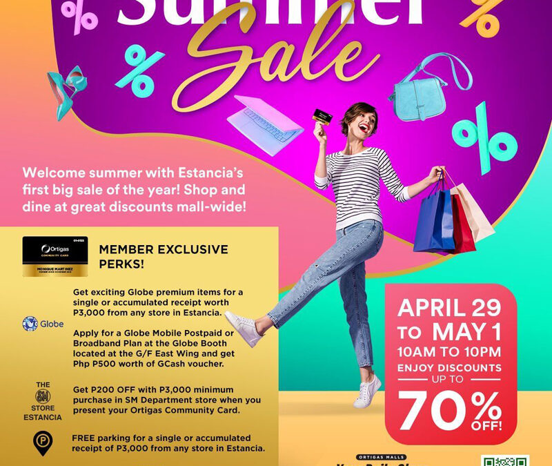 Enjoy your summer with Estancia’s first big sale of the year!