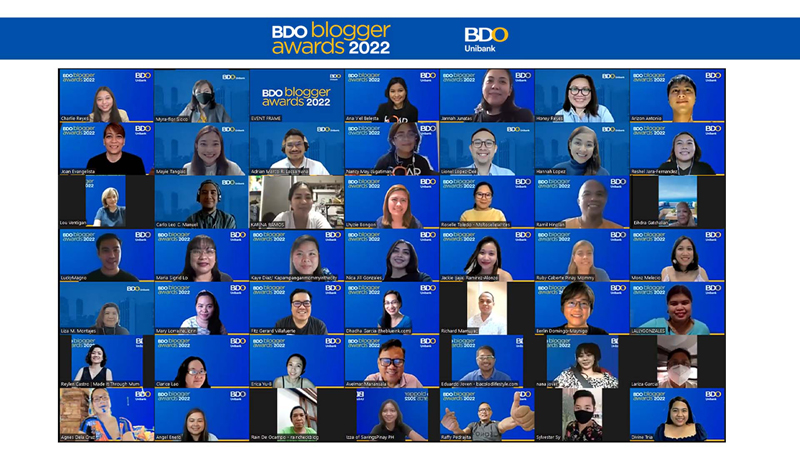 Best in Pinoy blogs recognized in 1st BDO Blogger Awards