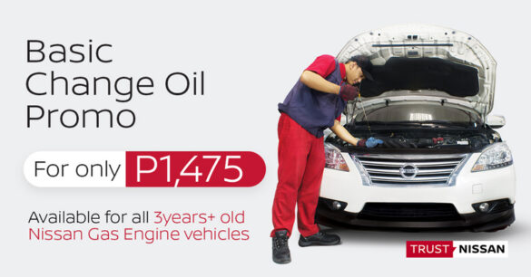Nissan PH offers great savings with discounted change oil services