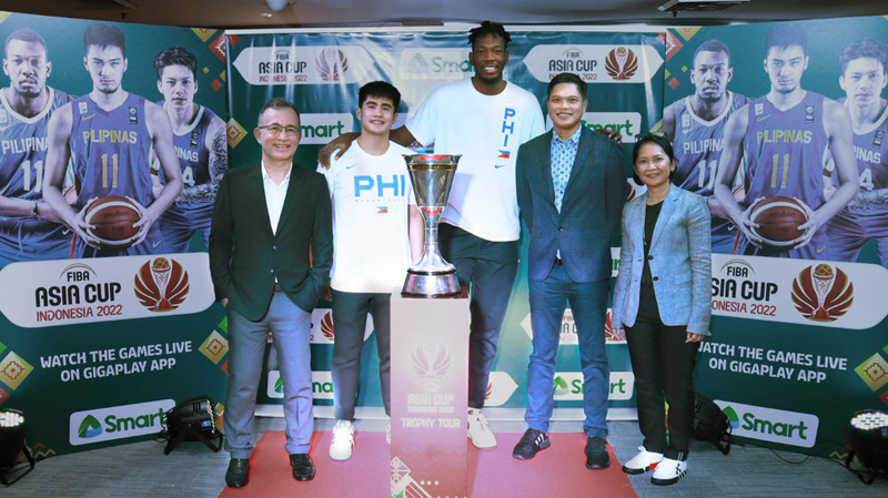 Smart brings FIBA Asia Cup trophy closer to the Filipino basketball community